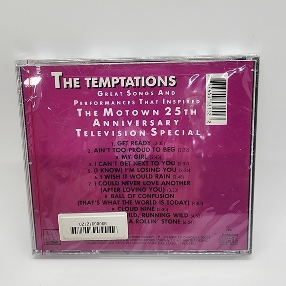 NOS Motown Compact Classic The Temptations 25th Anniversary CD 11 tracks - Picture 2 of 7